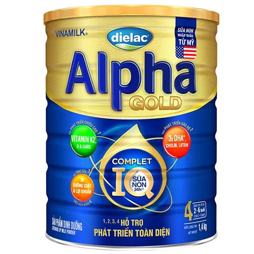 Sữa bột dielac alpha gold iq 4 1,4kg