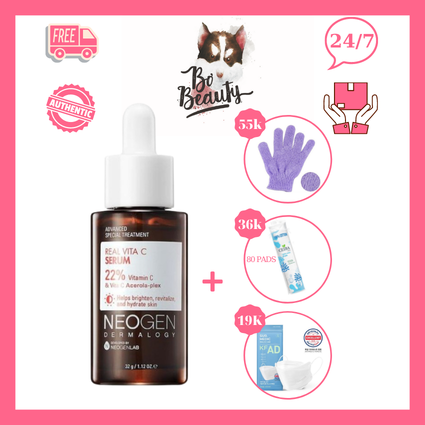 [FREESHIP]Tinh chất Serum Vitamin C Neogen Dermalogy Real Vitamin C Serum làm sáng da 30ml Bơ.Beauty