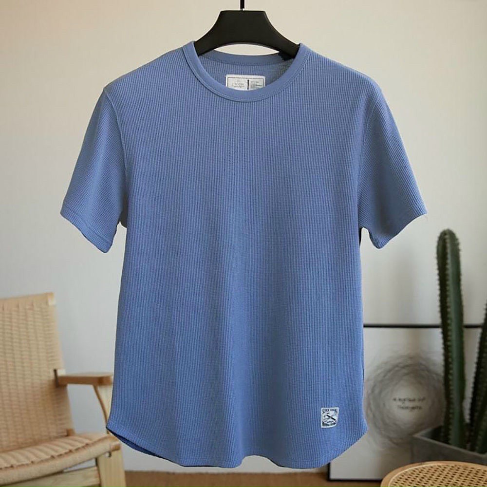 Áo thun cộc tay nam vải cotton tổ ong