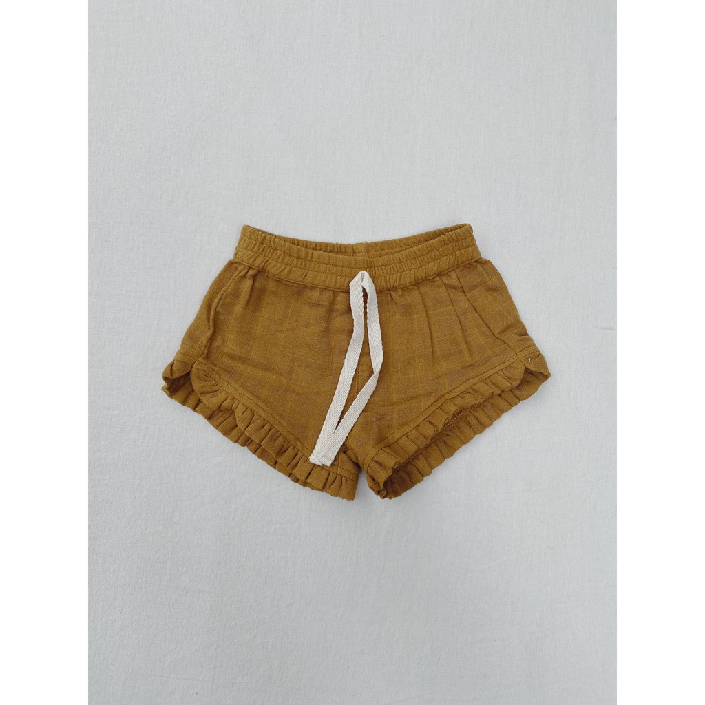 Muslin Frill Shorts Macro & Micro Organic Cotton