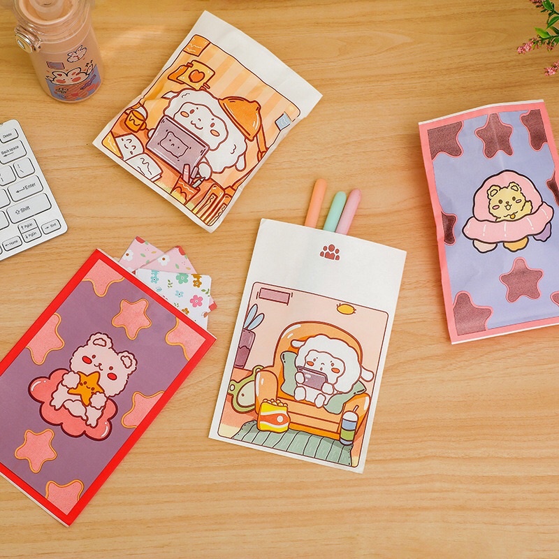 Túi Giấy Đựng Quà dễ thương mini đựng Scrunchies quà tặng bánh kẹo