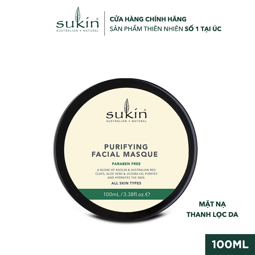 Mặt Nạ Thanh Lọc Da Sukin Purifying Facial Masque 100ml-HSD: T7/2023