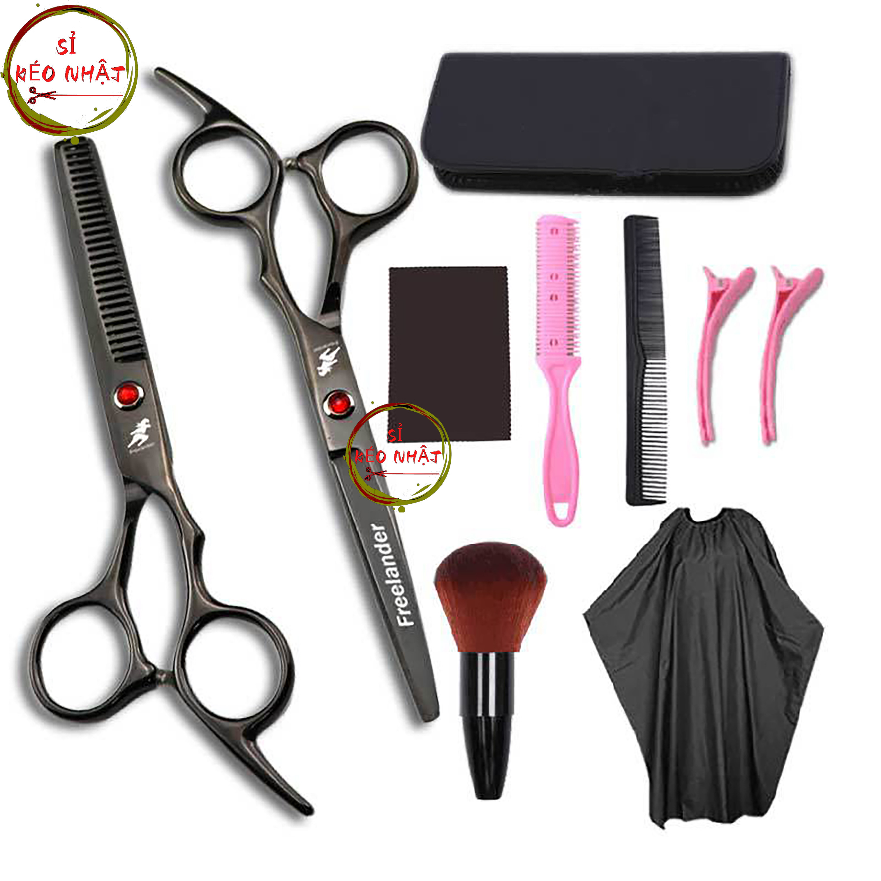 Bộ kéo cắt tóc Nhật Bản cao cấp, kéo cắt tóc gia đình CB01