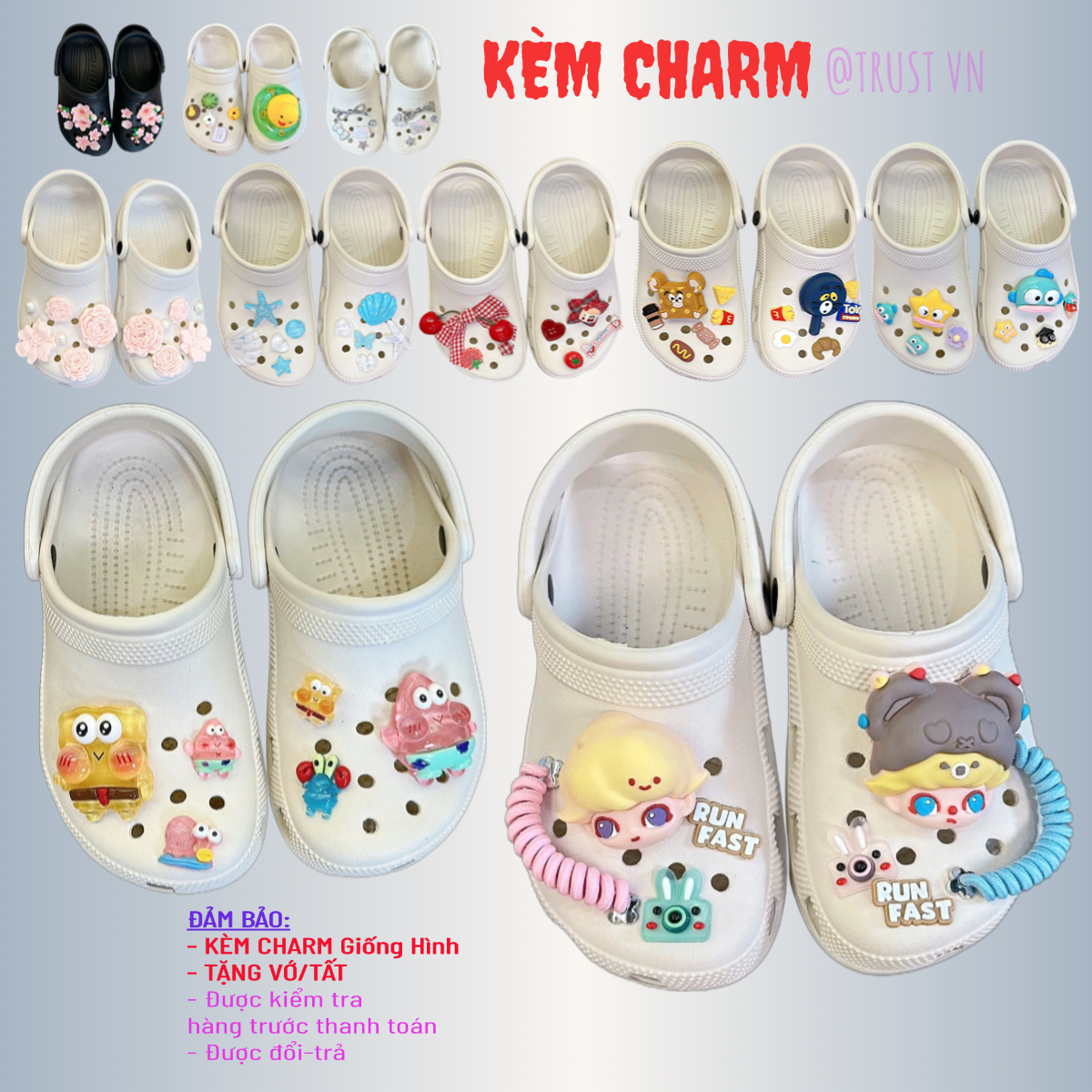  Sục Cross Clog Classic Tặng Jitbiz và Vớ thể thao quai ngang thể thao nam nữ đế độn tăng chiều cao 3 cm. đế Api siêu bền quai dễ vệ sinh 