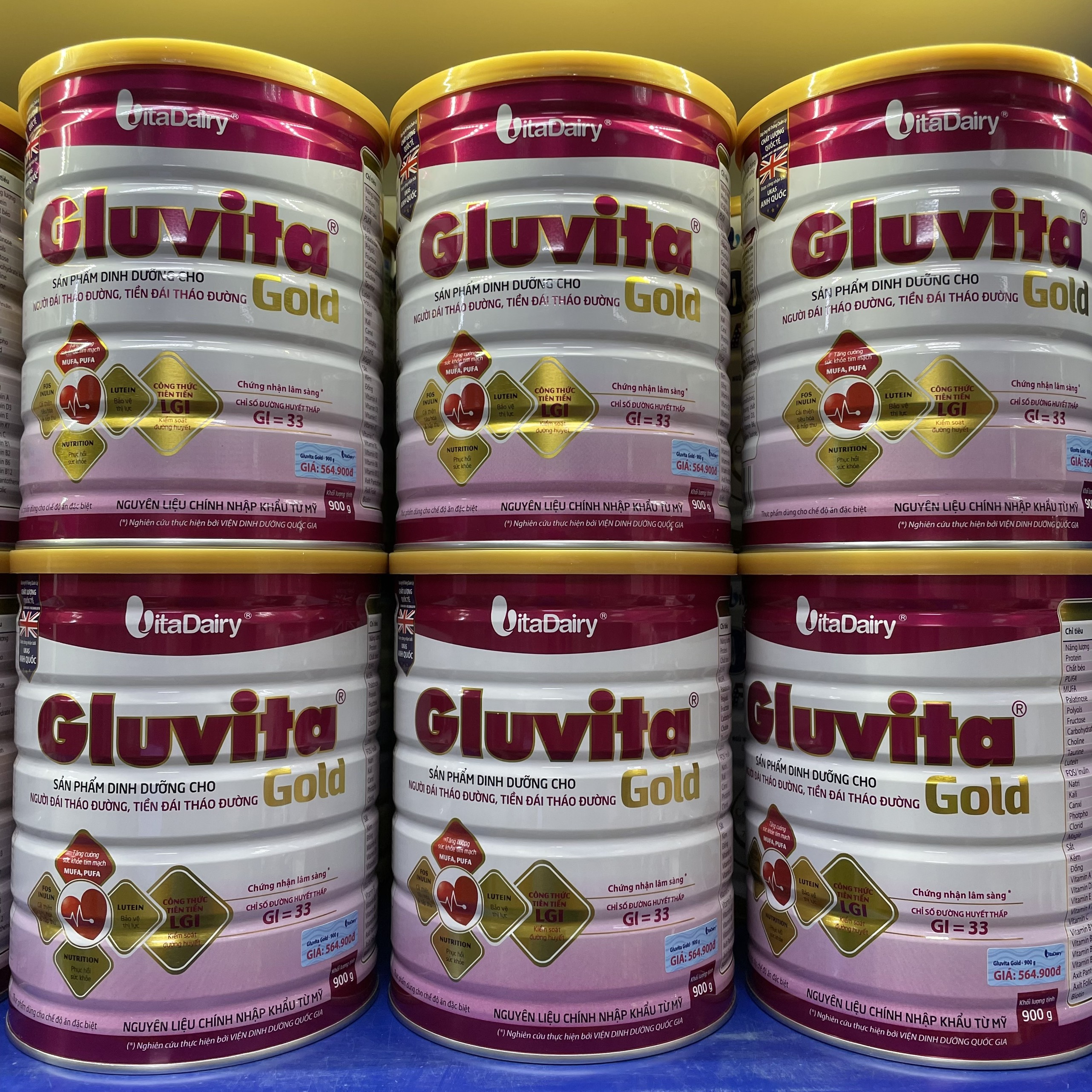 Sữa bột Gluvita Gold 900g - Vitadairy