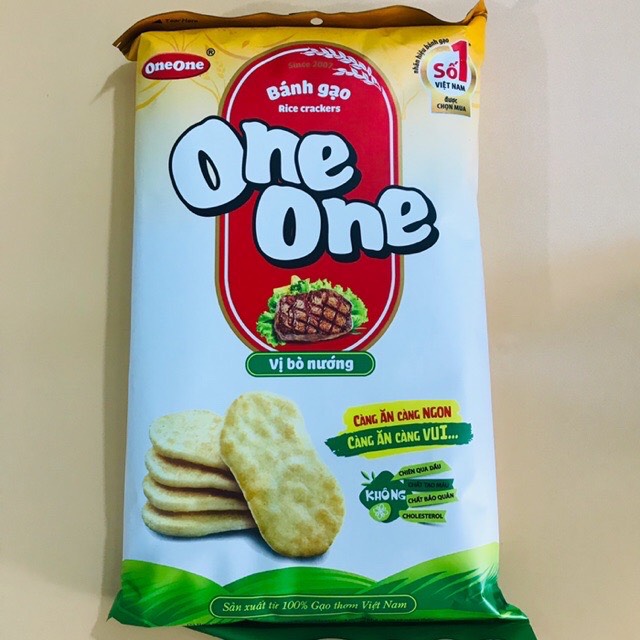 [HN]Bánh gạo mặn One One (mẫu mới) gói 150g