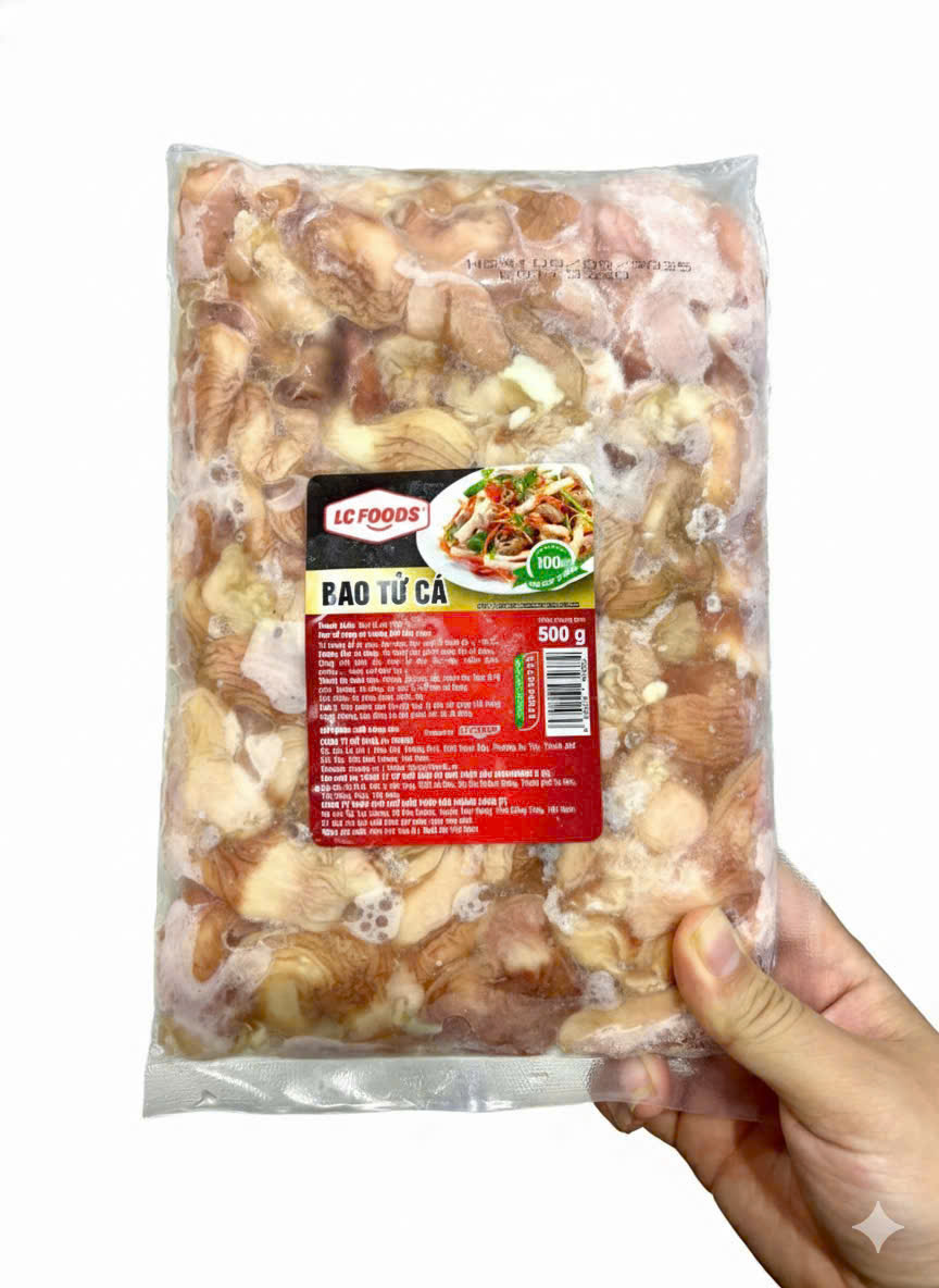 Bao tử cá BASA hiệu LC food túi 500gr ( Hỏa tốc TPHCM )