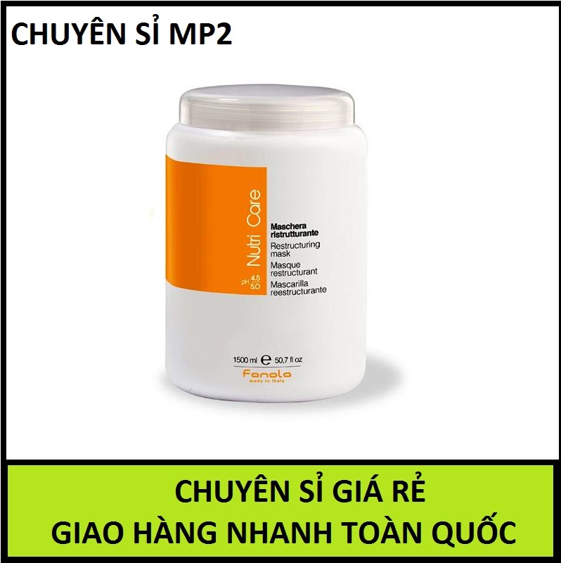 [CHUYÊN SỈ ]  Kem Ủ Tóc Nutri Care Fanola 1500ml Phục Hồi Tóc Hư Tổn
