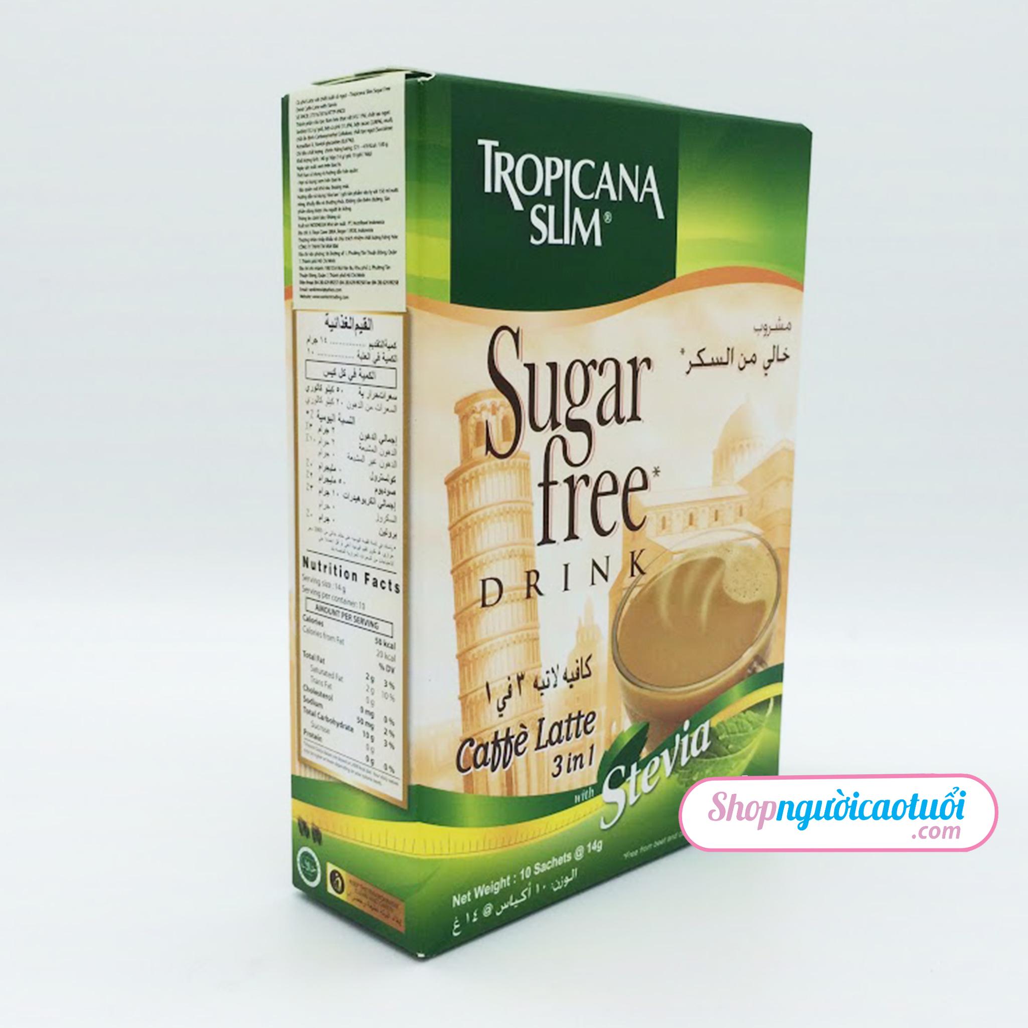 Cà Phê Ăn Kiêng Latte Với Chiết Xuất Cỏ Ngọt Tropicana Slim