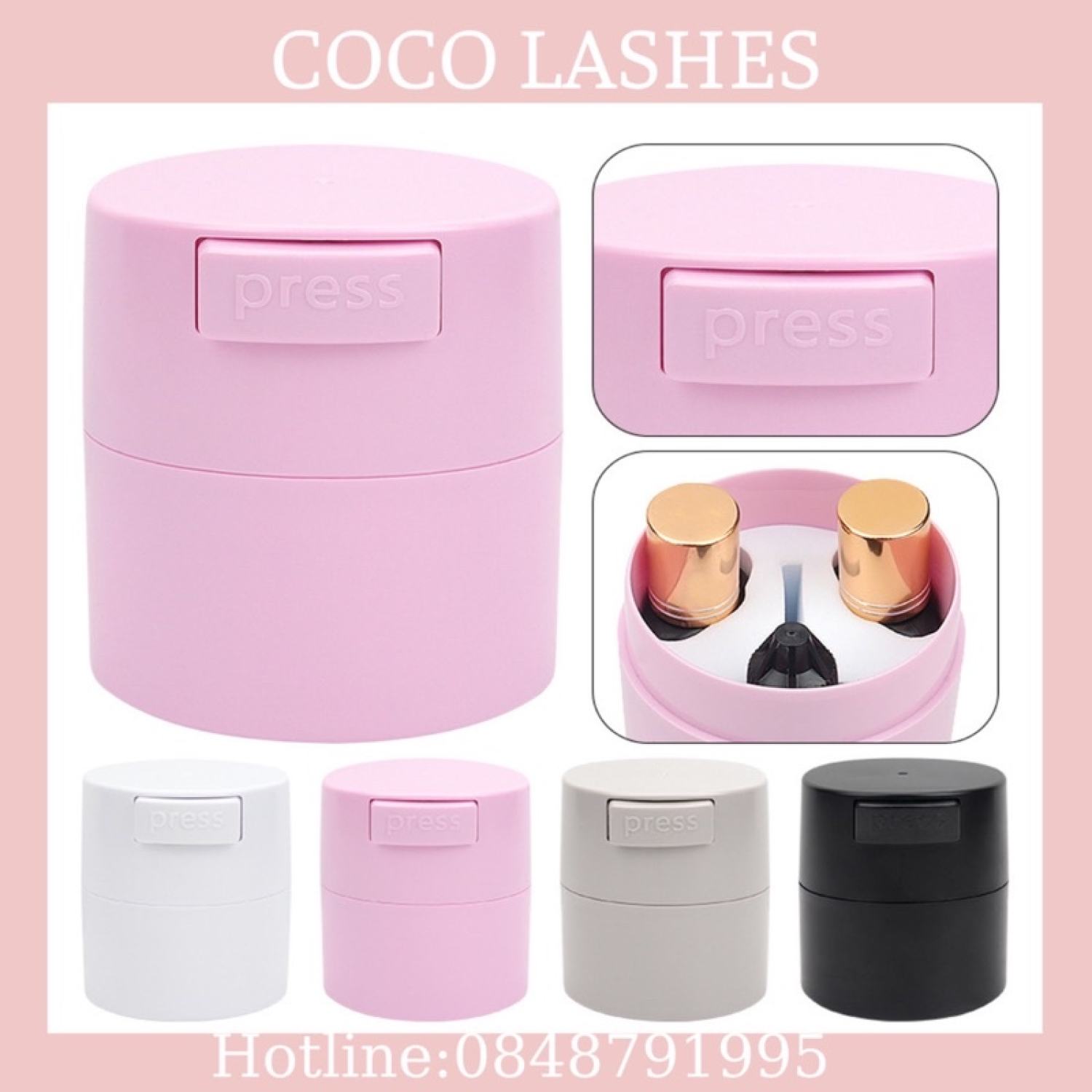 Hũ đựng keo nối mi - Hộp bảo quản keo an toàn, chống khô keo