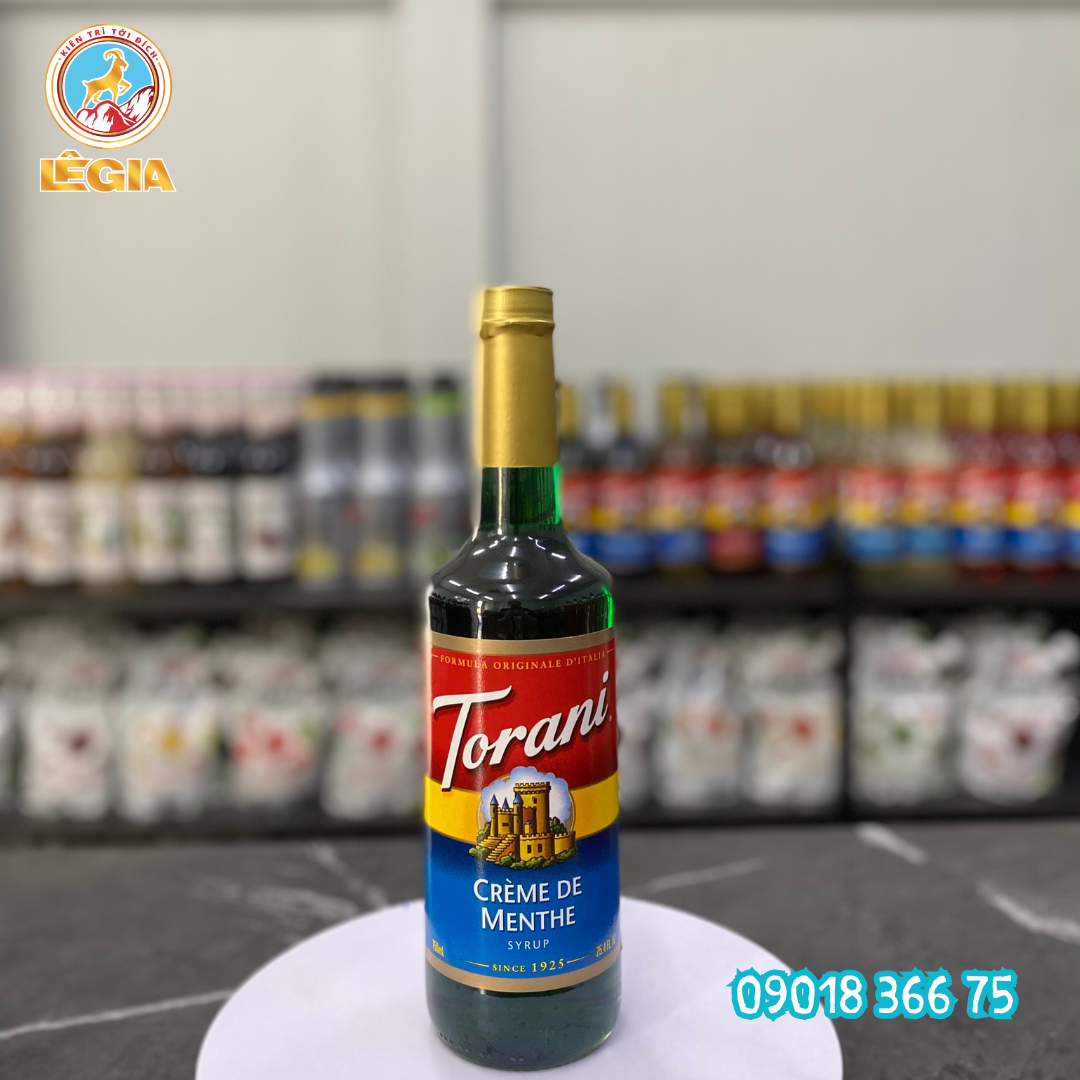 SIRO TORANI BẠC HÀ XANH 750ML - TORANI MENTHE SYRUP