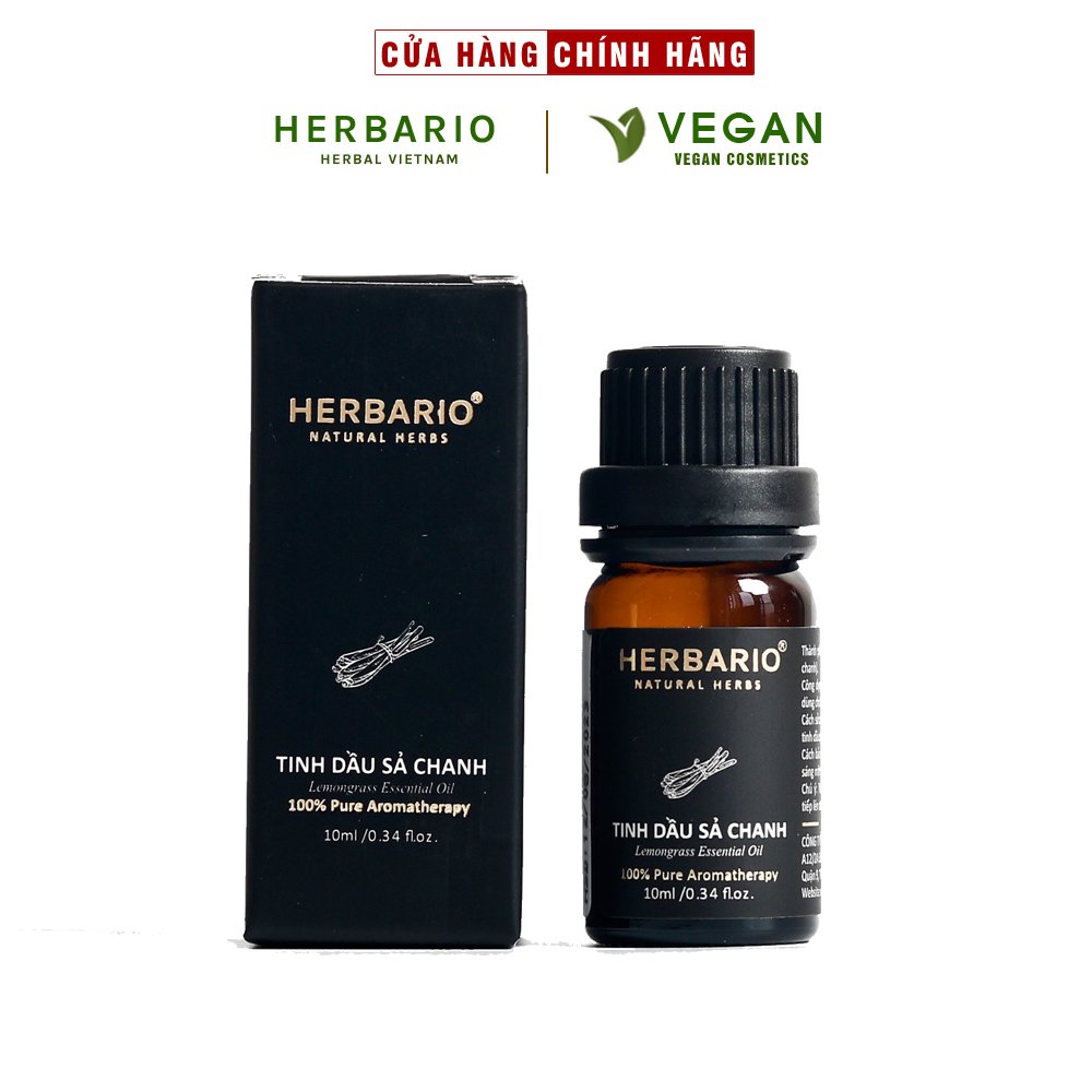Tinh dầu sả chanh nguyên chất herbario 10ml