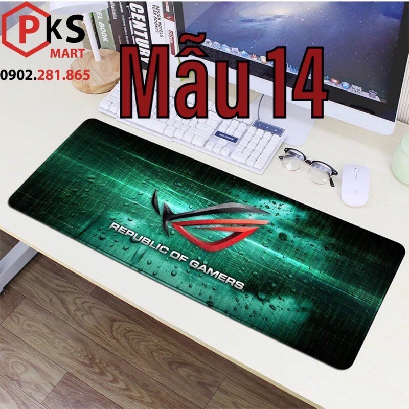 Lót chuột cỡ lớn, pad chuột 800 * 300 * 2mm in 3D đa dạng hình, may viền chắc chắn, được chọn hình - PKSMART - PHỤ KIỆN SỐ 9999