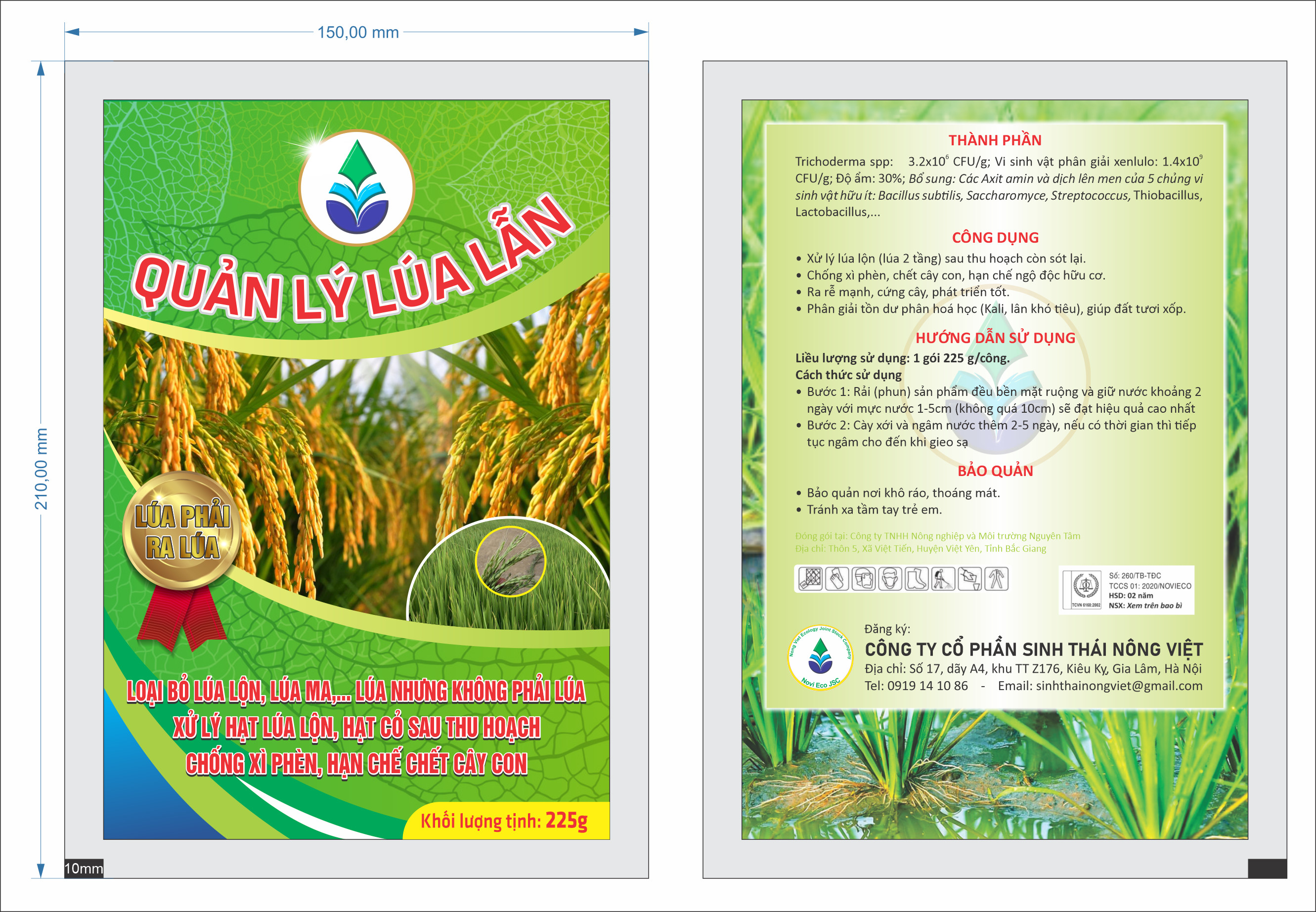 Novi Eco Quản lý lúa lẫn
