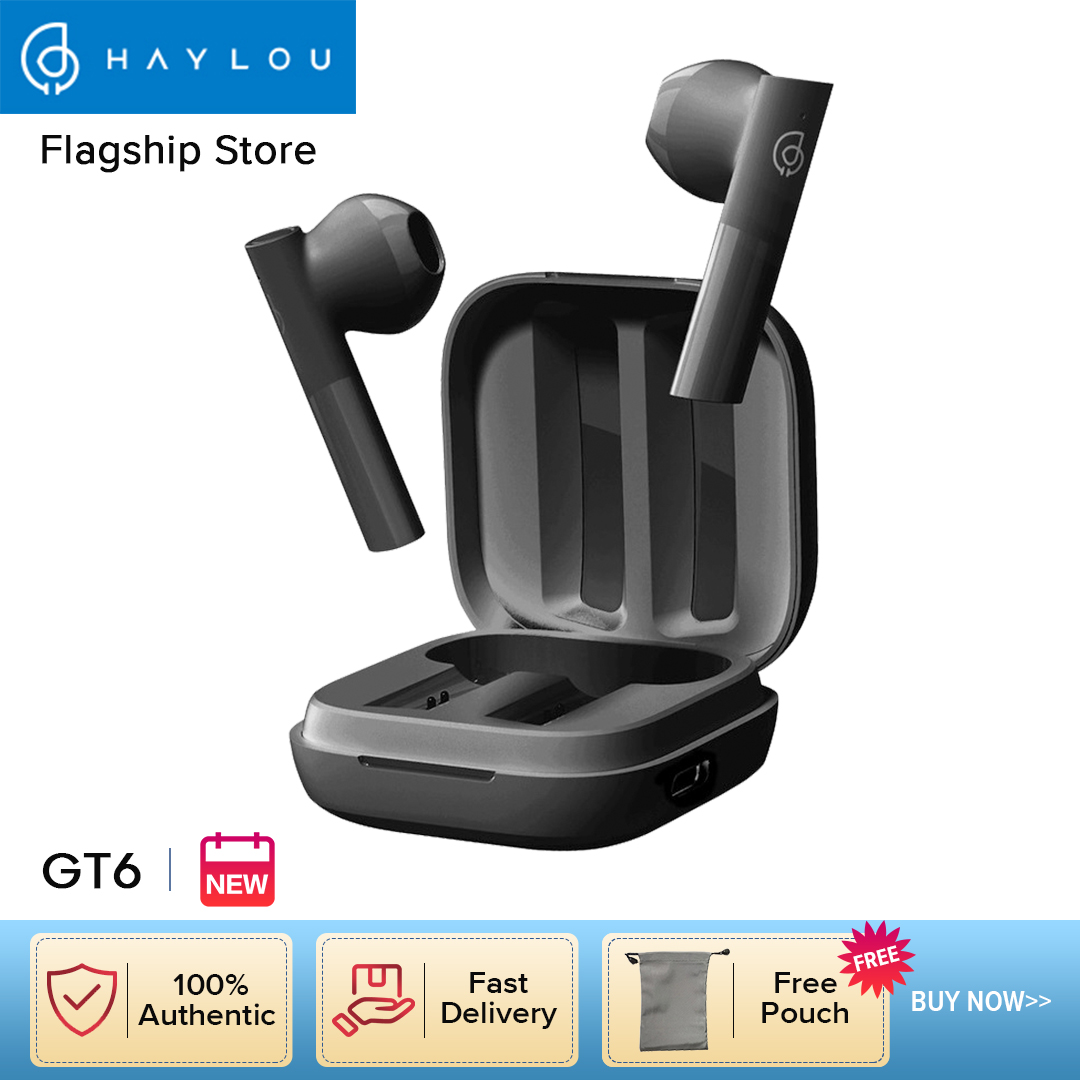 Haylou GT6 Automatic Pairing Bluetooth 5.2 Earphones ,Mono and AAC Stero Sound Wireless Low Latency Headphones
