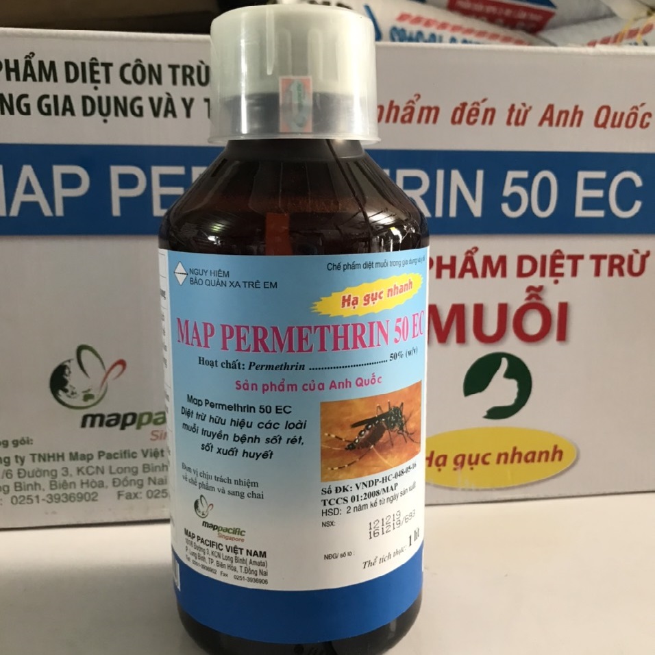 Chế phẩm diệt côn trùng Map Permethrin 50EC - Hàng chính hãng 100%