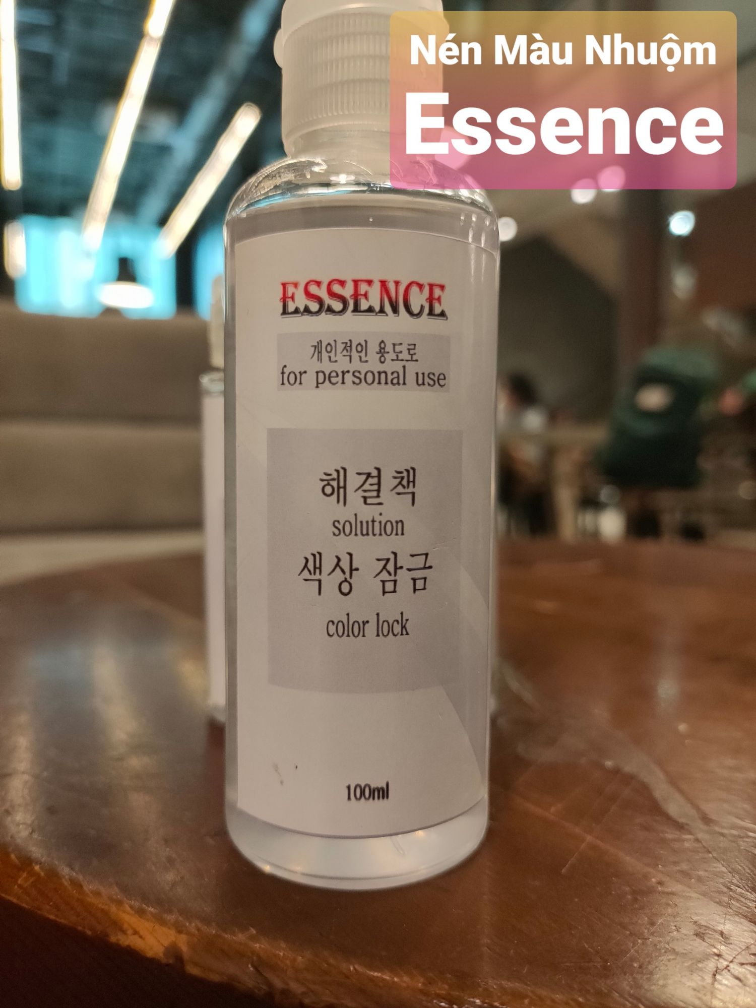 Phủ bóng màu nhuộm essence 100ml