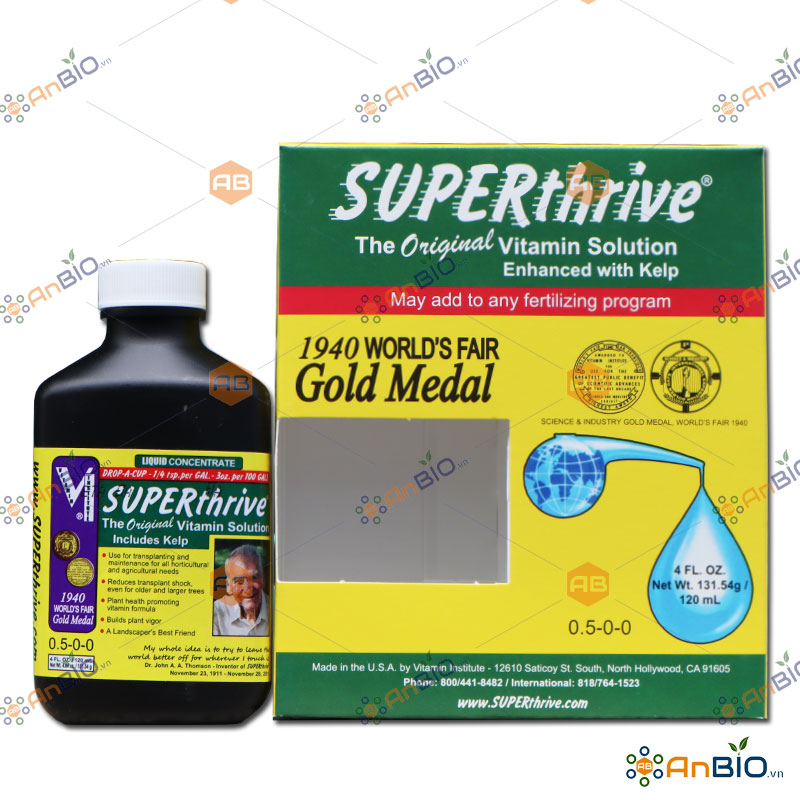 [HCM]Siêu Dưỡng Chất SUPERthrive Chai 120ml BỔ SUNG VITAMIN VÀ HORMON CHO HOA LAN - A2.1004