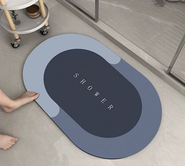 Thảm chùi chân hình oval, chữ nhật , Thảm lau chân Silicon Siêu Hút Nước chống trơn trượt cao cấp kích cỡ 40x60cm dành cho nhà tắm, phòng ngủ, cửa ra vào, phòng khách đều đẹp, giá siêu rẻ trang trí nhà cửa