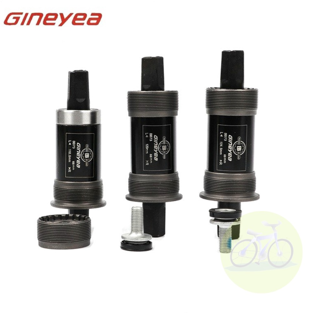 Trục giữa xe đạp bạc đạn gineyea / các số 122.5/110.5/118mm