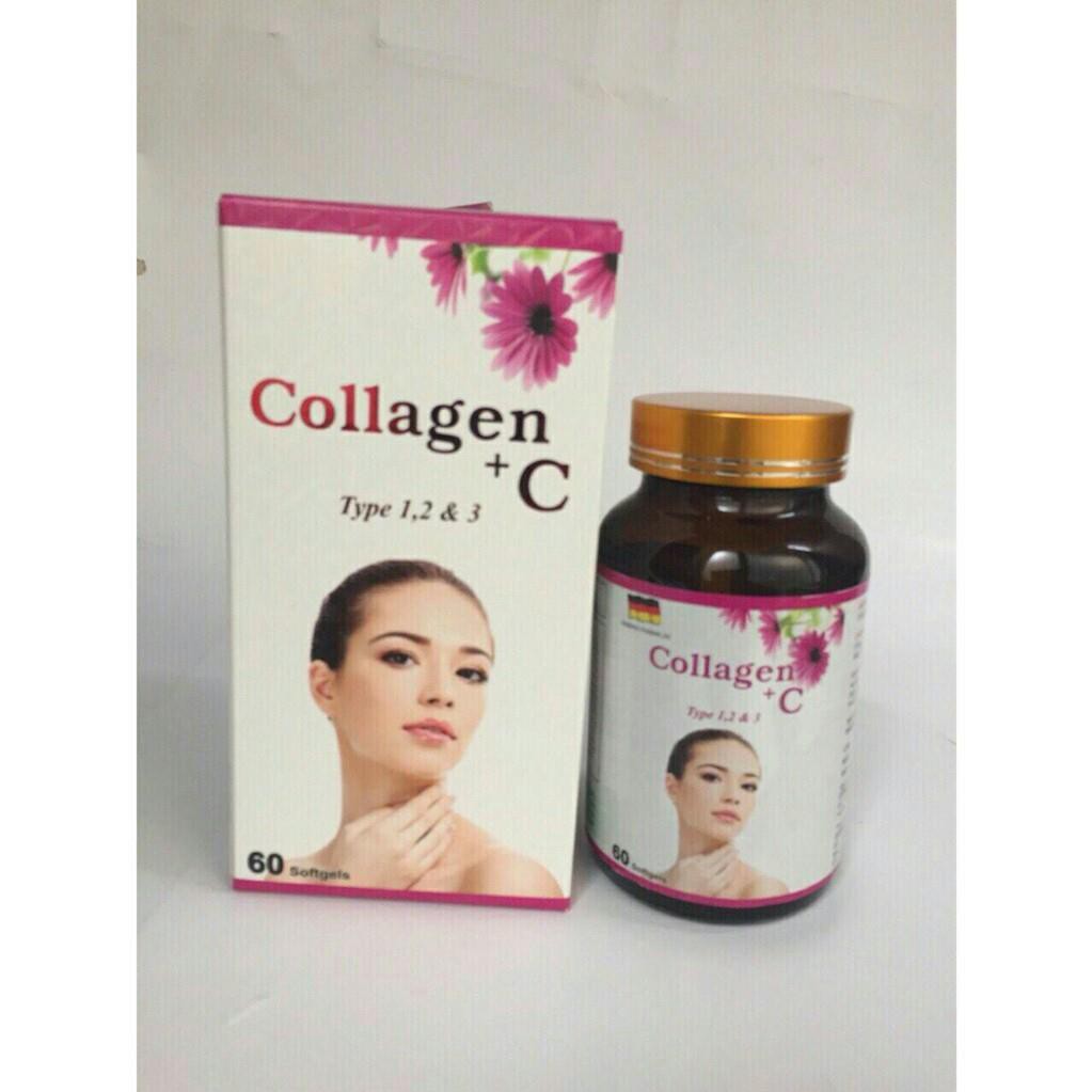 Đẹp da sáng da - collagen +c-60 viên