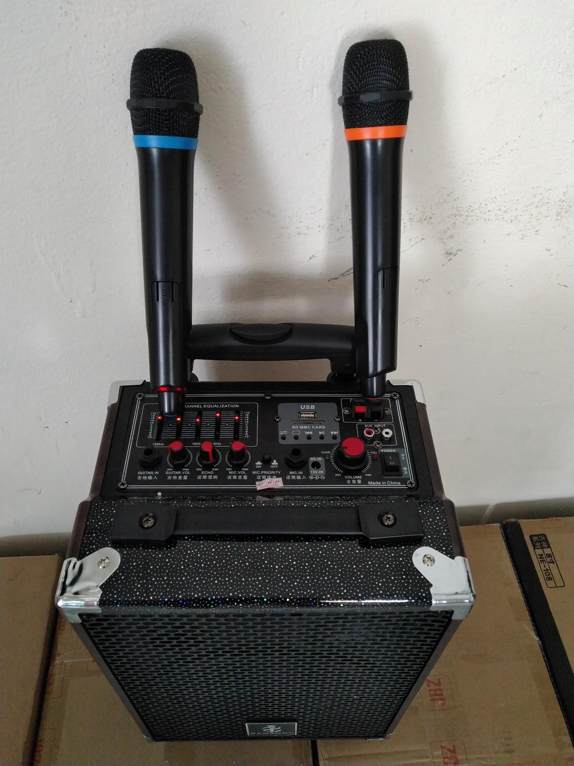 Loa kéo bluetooth karaoke vỏ gỗ zansong Q8s cực hay