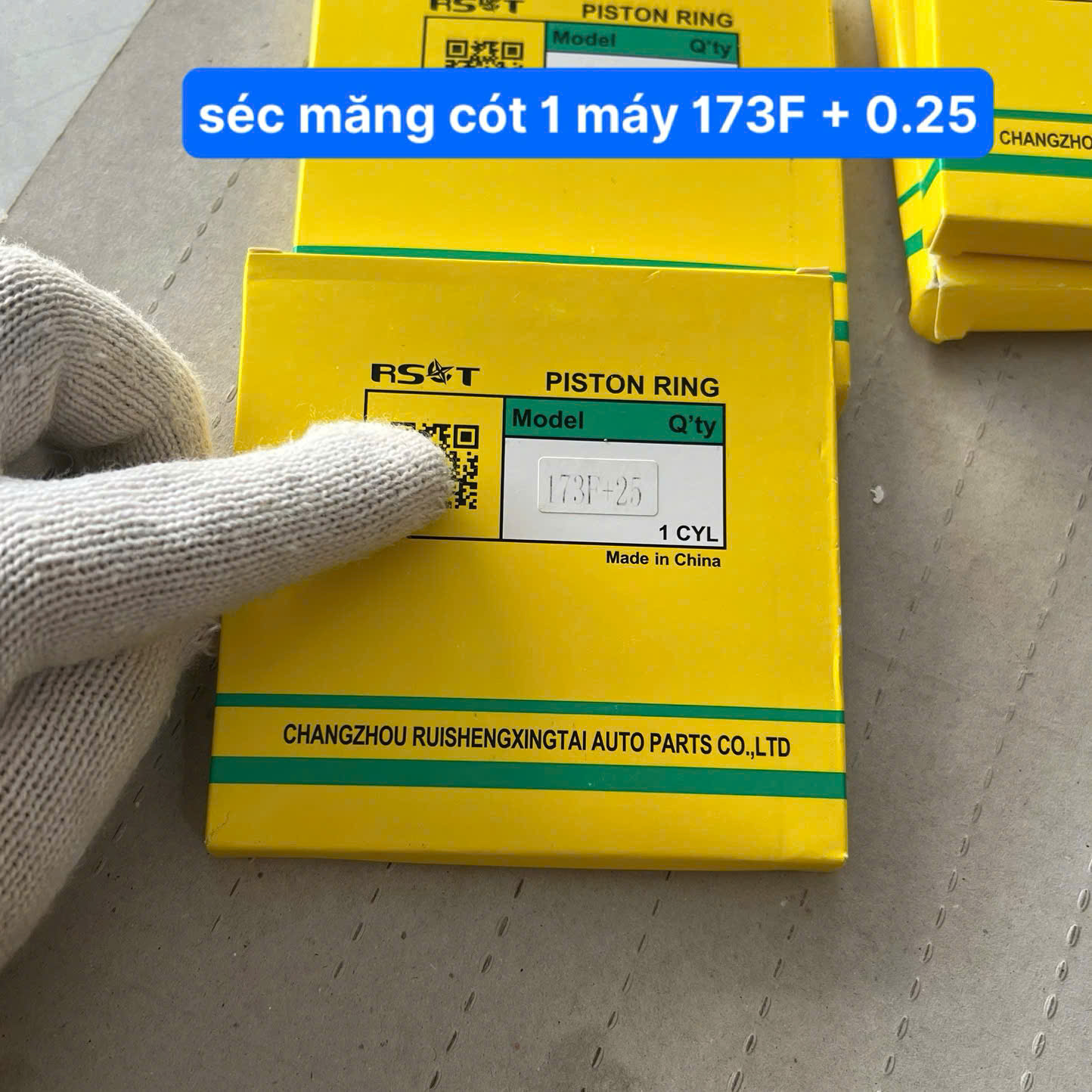 Séc Măng Cốt 1 Máy 173F + 0.25 Xéc Măng Máy Dầu 173F + 0.25 Cost 1 173F Máy Cày Và Máy Phát Điện (kho 6102)