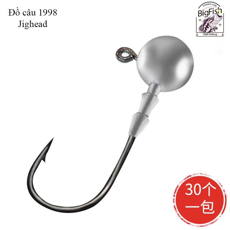 Bộ 5 lưỡi câu cá JigHead sử dụng mồi mềm câu cá lóc cá chẽm