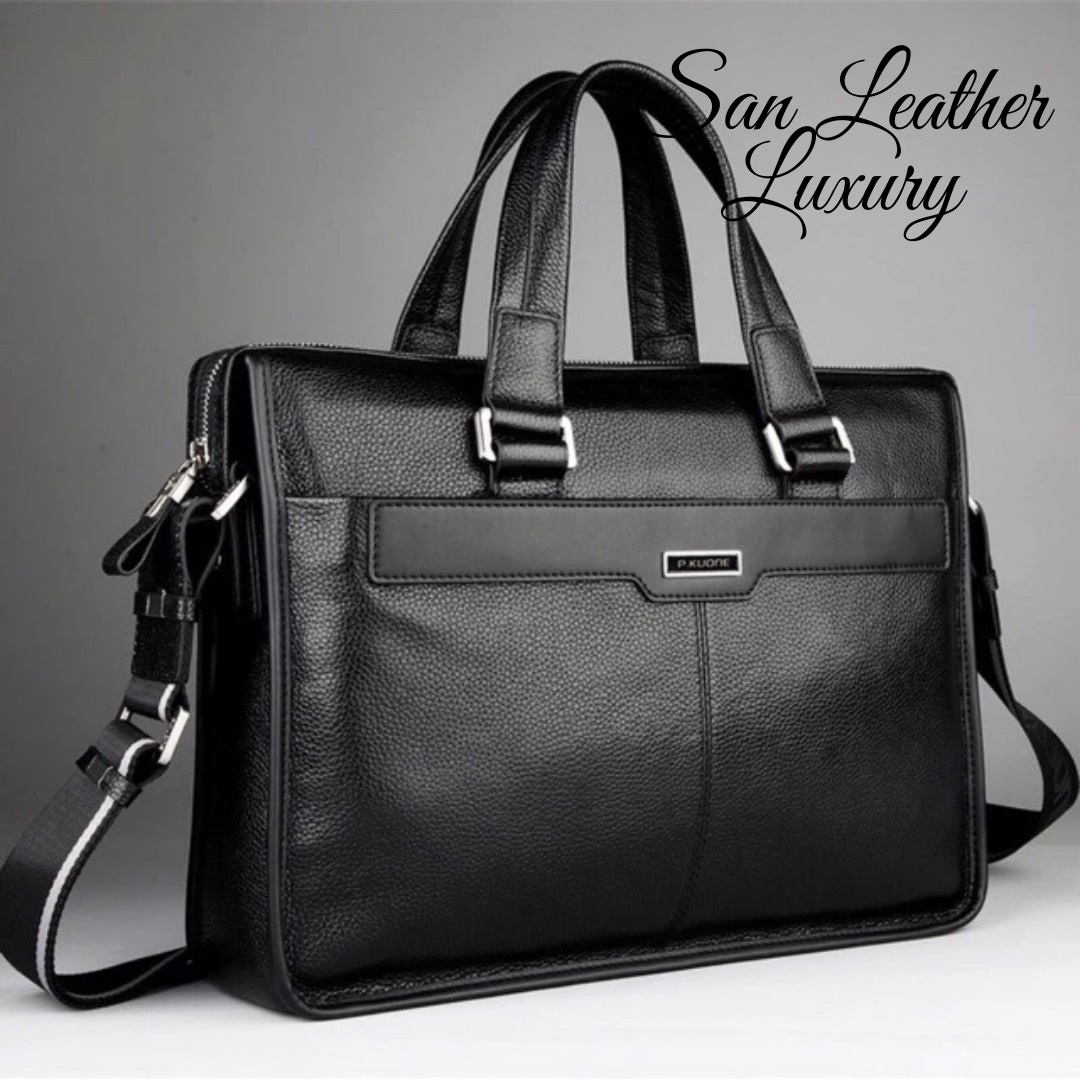 Cặp Da Thật P.KUONE 001.Túi xách công sở.cặp da laptop.Túi xách da laptop da thật cao cấp.