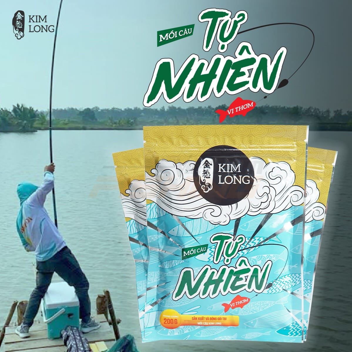 Mồi câu Kim Long tự nhiên