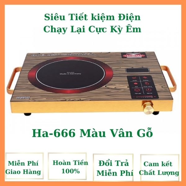 Bếp Hồng Ngoại LADOMAX HA-666 Siêu Tiết Kiệm Điện Chạy Lại Cực kỳ Êm - Hàng Chính Hãng BH 12 Tháng Toàn Quốc.