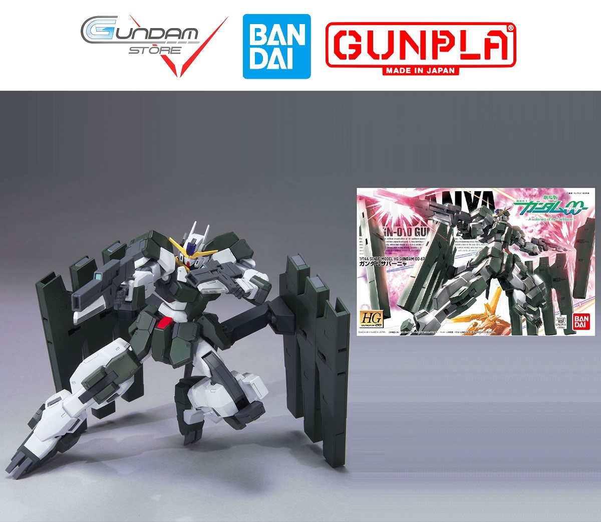 Mô Hình Gundam Hg ZABANYA 1/144 Hg00 00 Bandai Đồ Chơi Lắp Ráp Anime Nhật