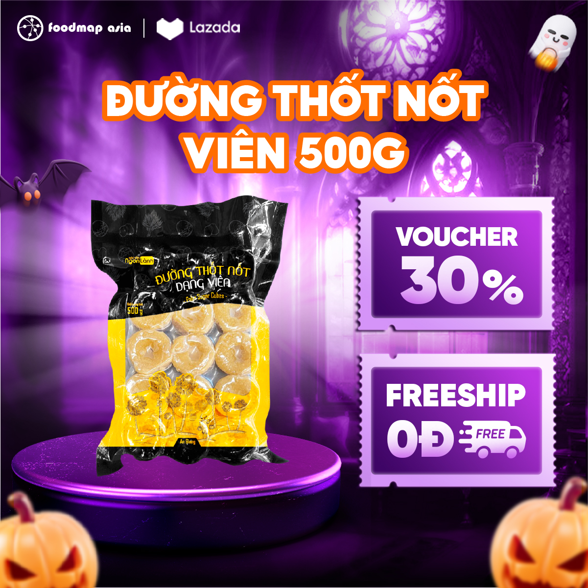 Đường Thốt Nốt Dạng Viên - Đặc Sản Ngon Lành - Túi 500g