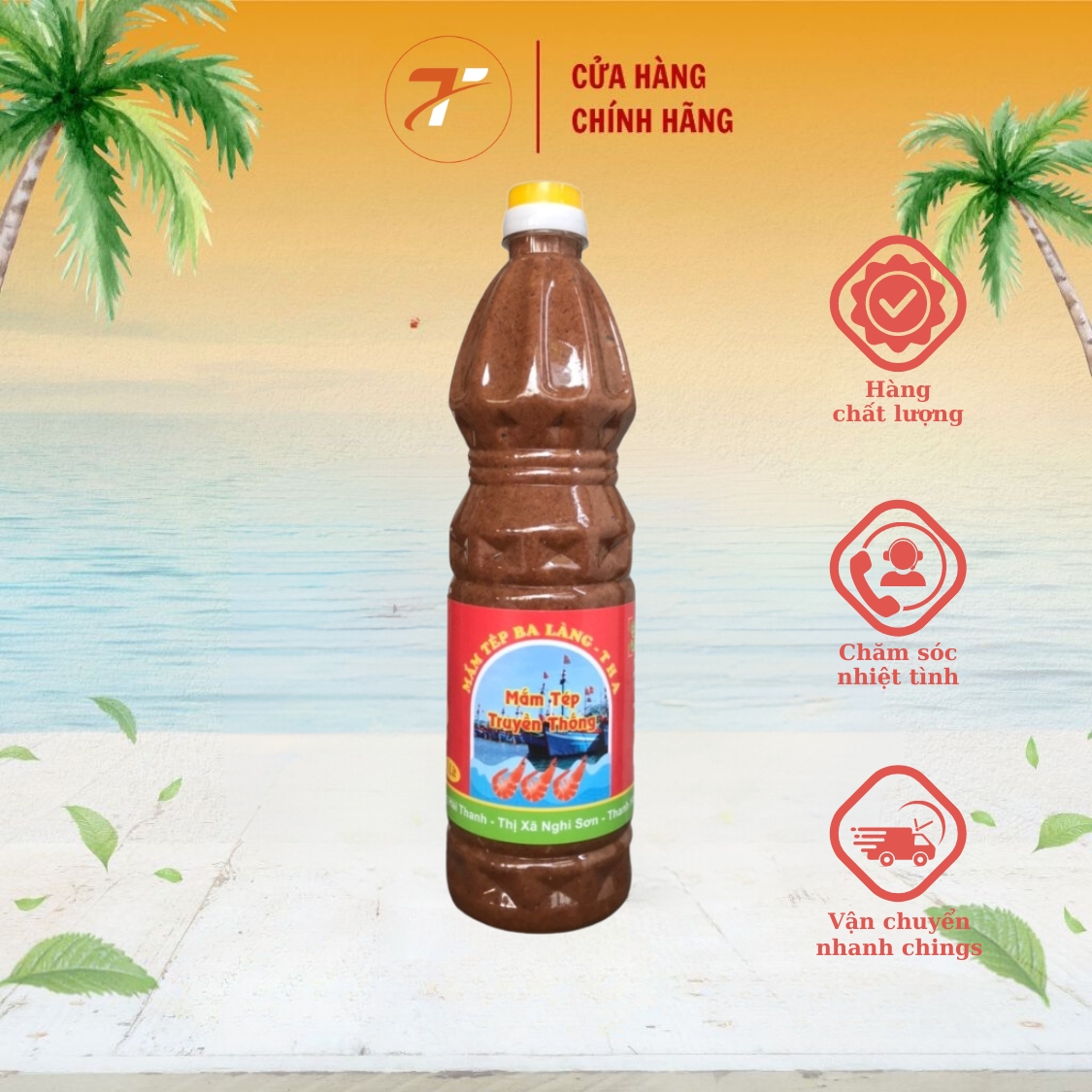 Mắm tép chưng thịt ba làng THA chai 1kg đặc sản Ba Làng thanh hoá