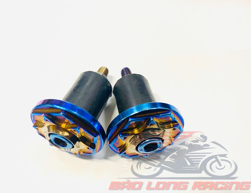 Cặp gù tay lái INOX xi Titan kiểu Hoa tuyết gắn mọi loại xe máy,exciter,Winner,Sirius,Wave..........