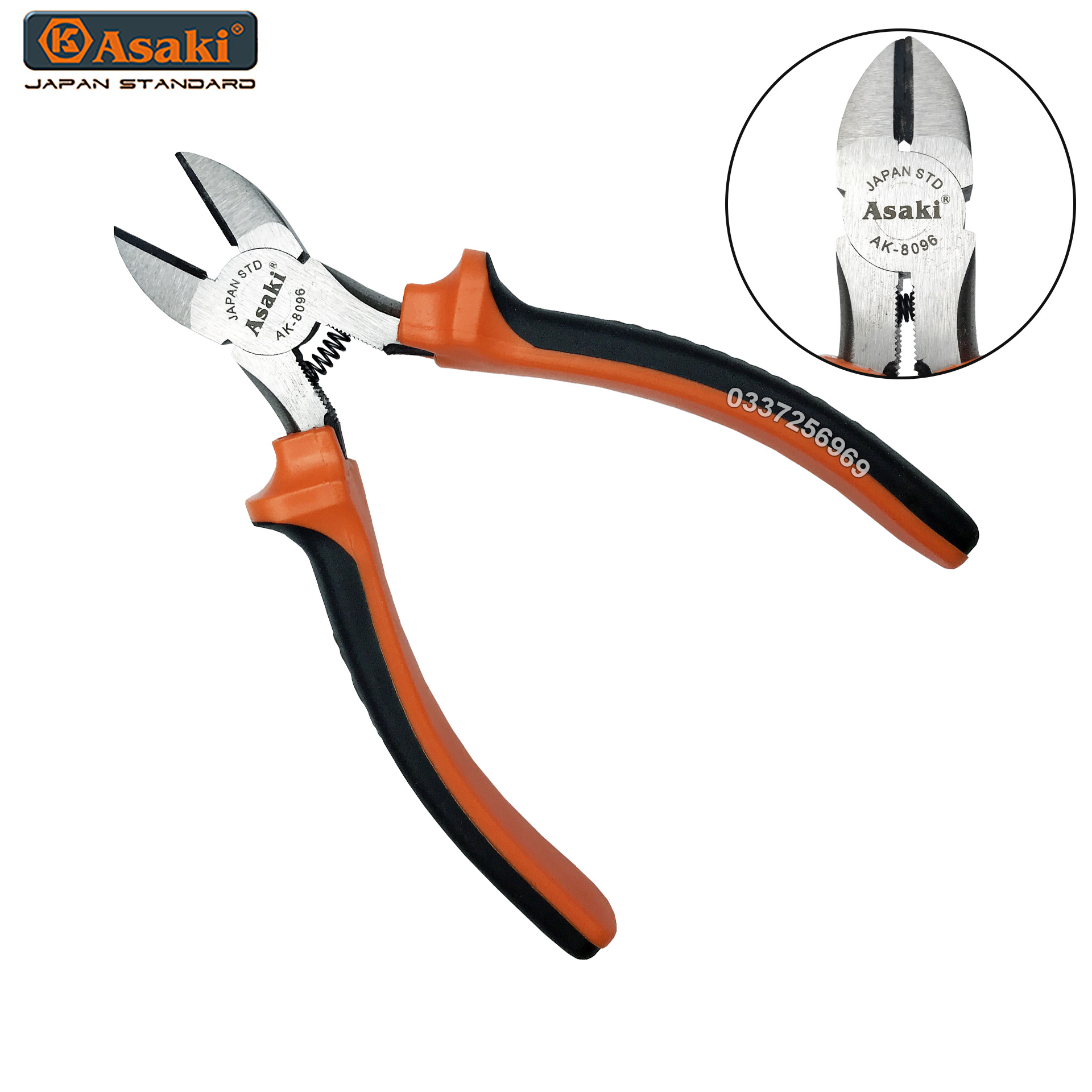 Kìm cắt đa năng 6 "/150mm kiểu Mỹ Asaki AK-8096 Hàng Chính hãng dụng cụ chuyên dụng dành cho các bác thợ