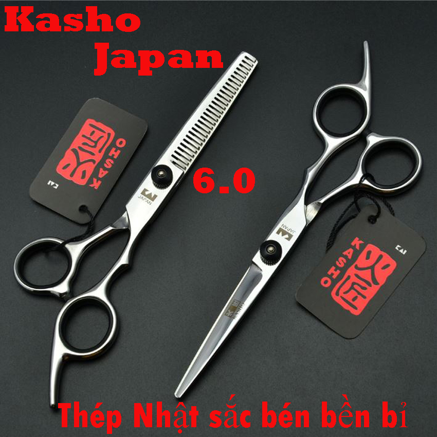 Bộ kéo cắt tóc 6inch nhật nhập khẩu sắc bén và bền bỉ kai kasho vqa1