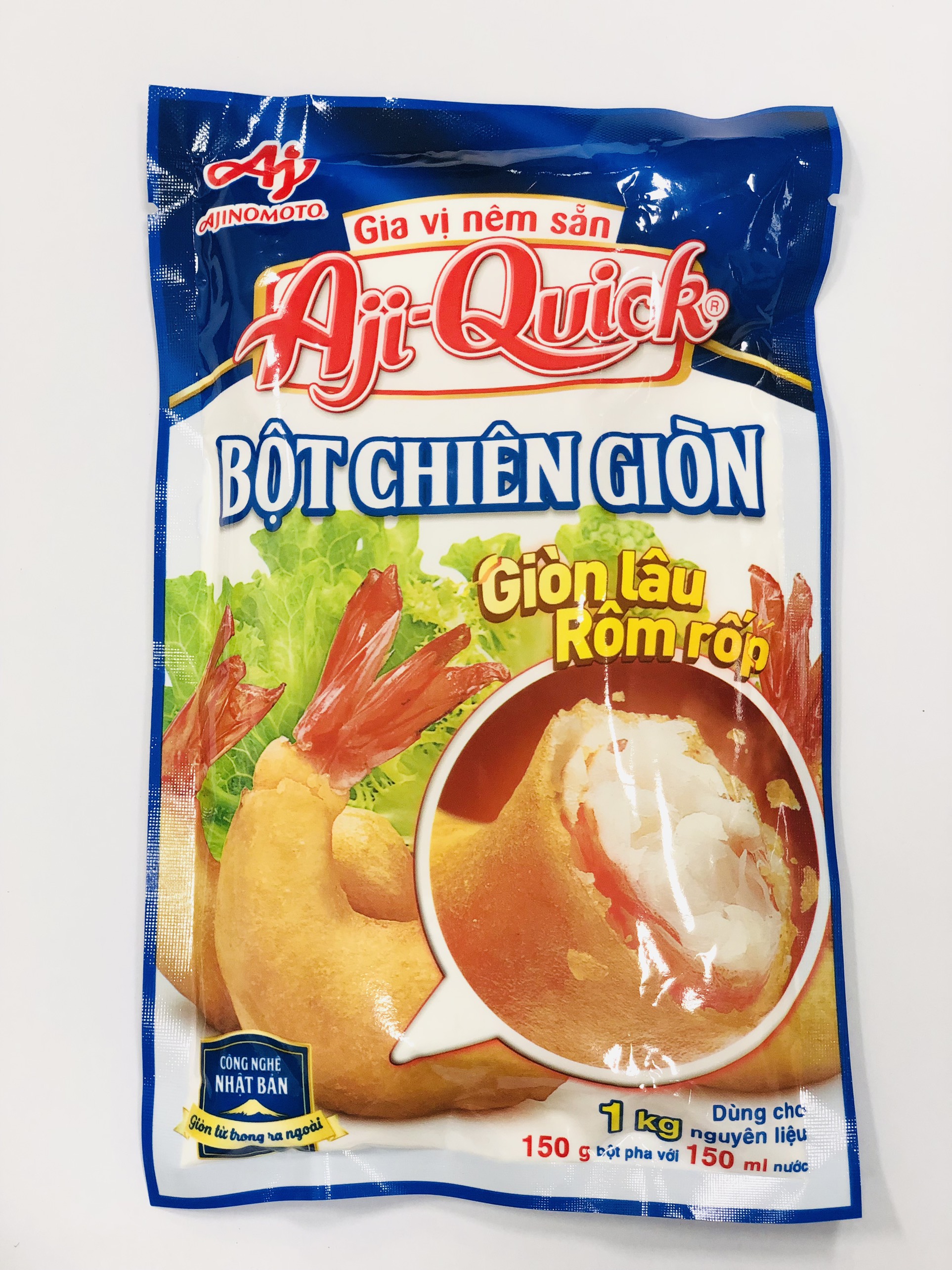 Bột chiên giòn Ướt Aji-Quick - Trọng lượng 150g/ gói (Nhãn xanh)