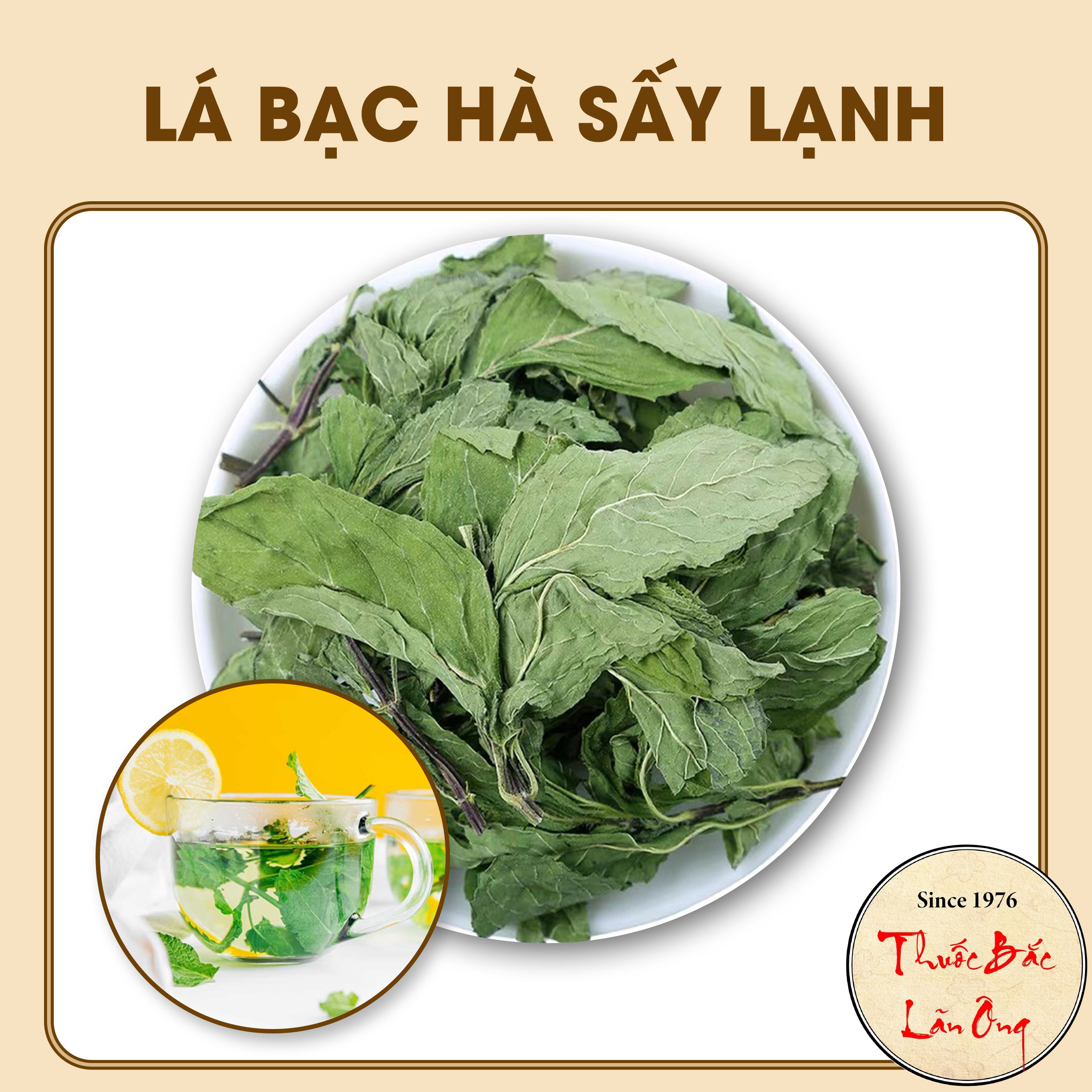 Lá Bạc Hà 500g nguyên chất sấy lạnh