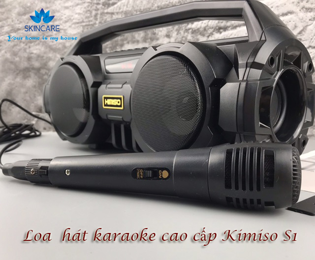 Loa hát karaoke , Loa hát karaoke gia đình , Loa hát karaoke bluetooth , loa hát karaoke công suất lớn - Loa Bluetooth Kimiso KM-S1 - S2 Bass Cực Mạnh, Tặng 1 Micro Có Dây Hát Karaoke