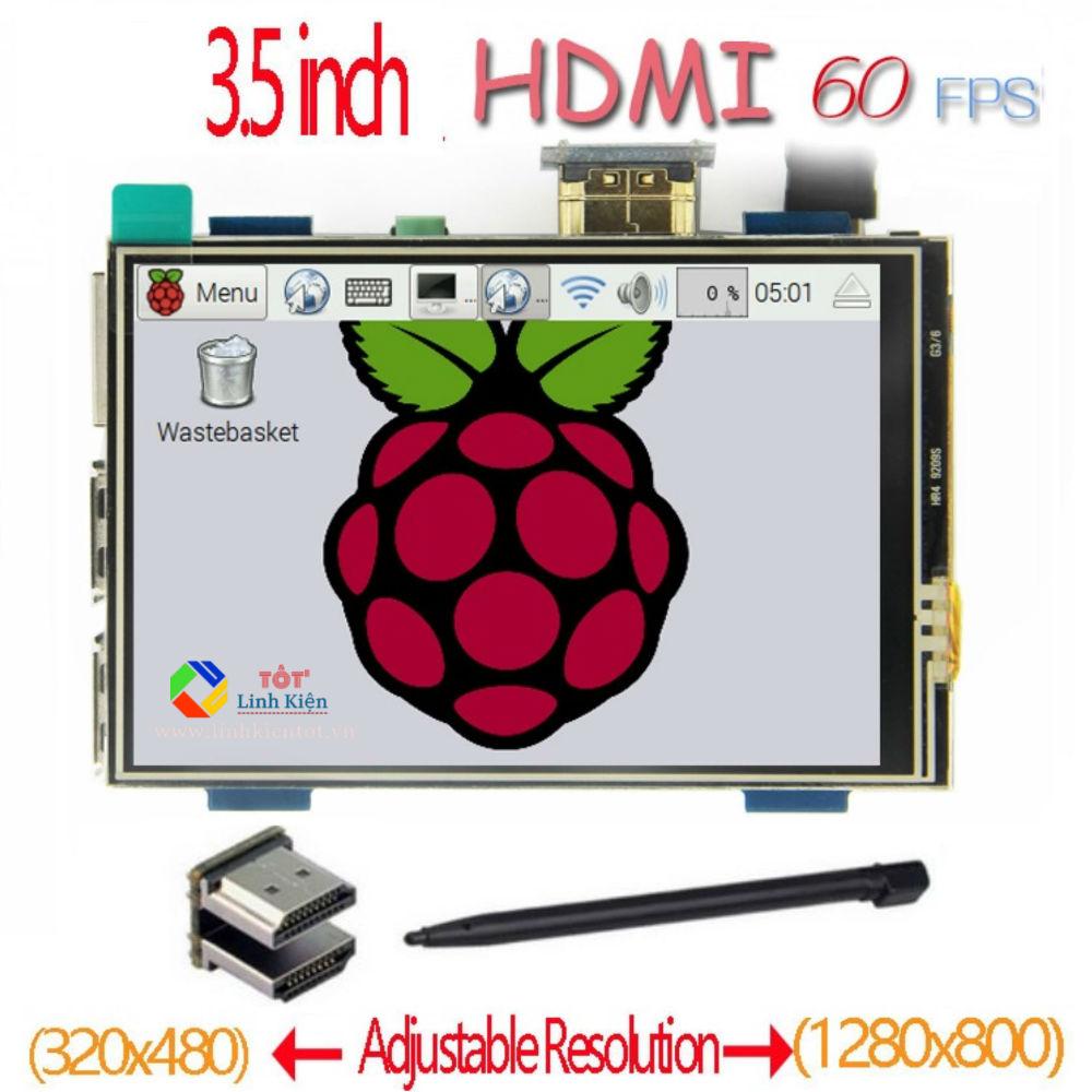 [ VÔ ĐỊCH GIÁ ]Màn Hình LCD 3.5 Inch HDMI IPS 60FPS MPI3508 - Cảm Ứng Điện Trở