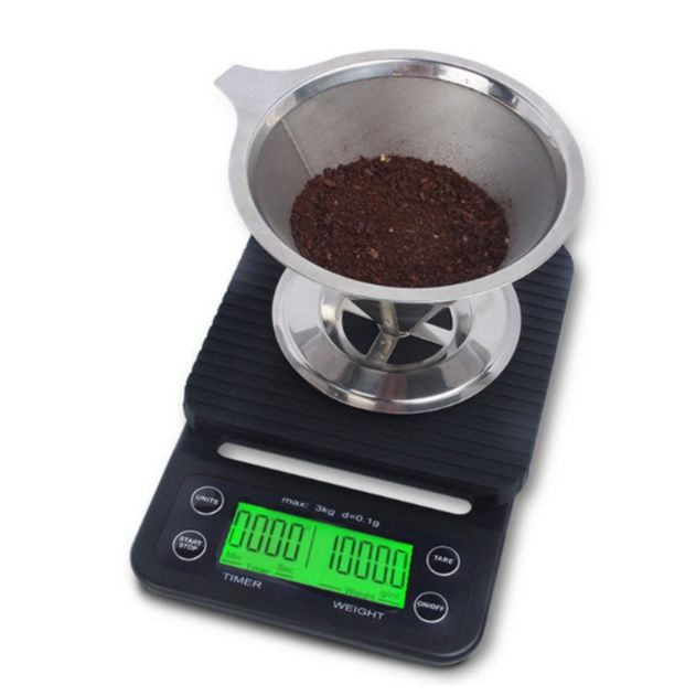Cân cà phê điện tử đếm giờ chuyên DripV60 Pour Over Coffee, cân điện tử cao cấp MSK07