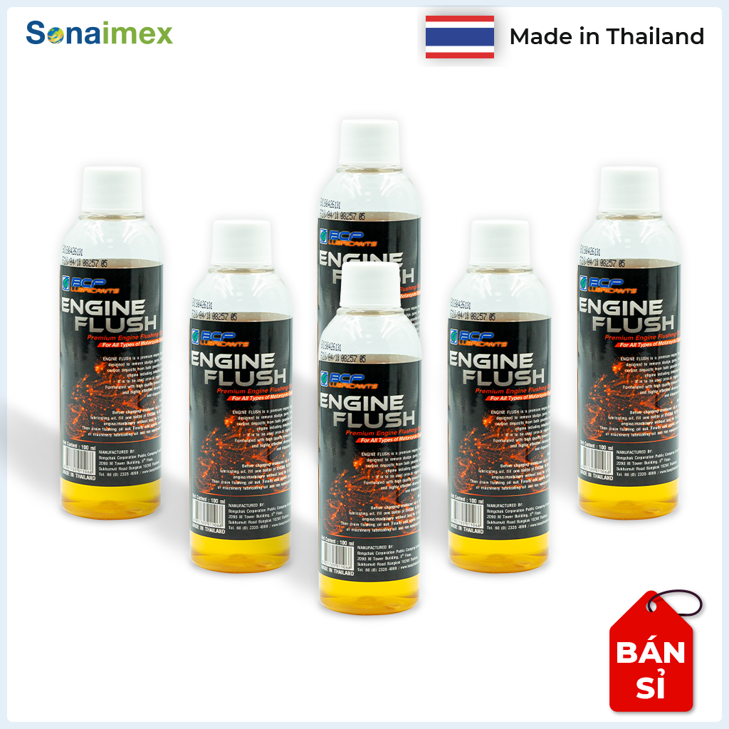 Thùng 6 chai súc động cơ xe máy, vệ sinh động cơ xe máy, dung dịch vệ sinh động cơ xe máy, súc rửa động cơ xe máy thái lan engine flush 100ml siêu sạch, an toàn