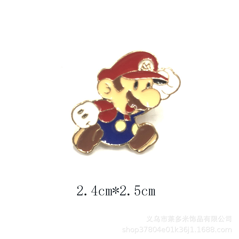 [HCM]Ghim Cài Áo Gài Balo Túi Tole Hình Game Mario Bằng Kim Loại - Vani Store