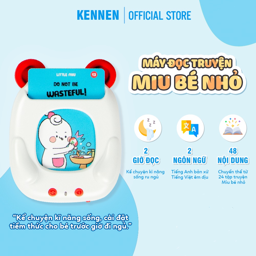 Máy đọc truyện Kennen đồ chơi thông minh đọc thẻ flashcard kể chuyện cho bé