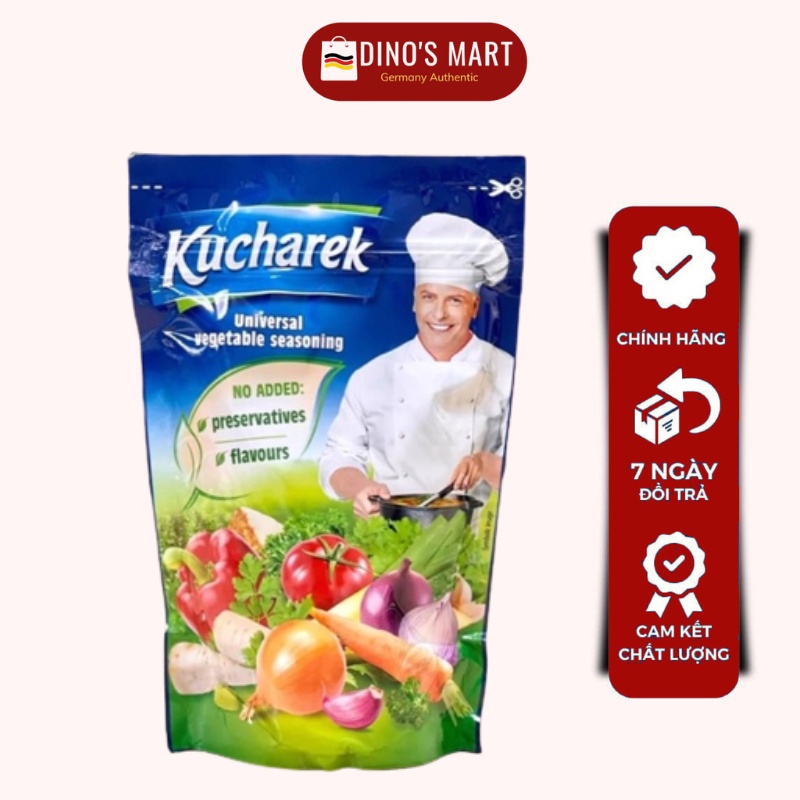 Hạt nêm hữu cơ kucharek 100% từ rau củ quả gói 200gam - hạt nêm rau củ hữu cơ ăn kiêng