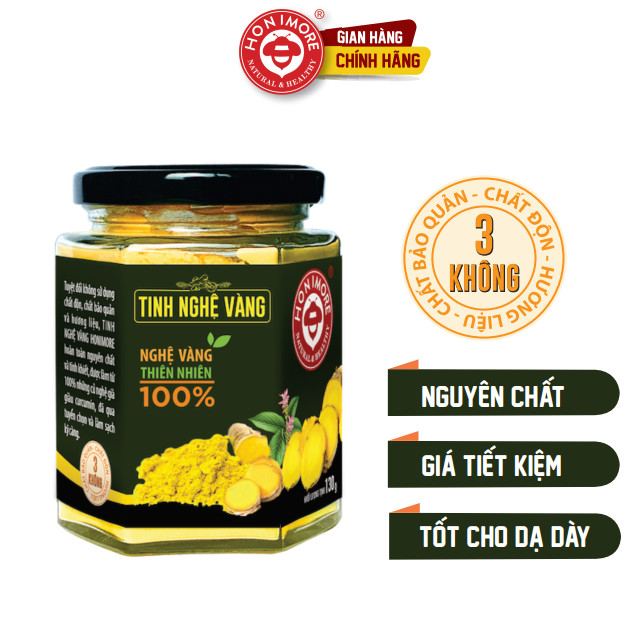 Tinh nghệ vàng honimore 100g - tinh nghệ - tinh nghệ nguyên chất - giúp hỗ trợ cải thiện bệnh đau dạ dày, tốt cho hệ tiêu hóa, ăn ngon hơn, giúp chăm sóc da mịn màng