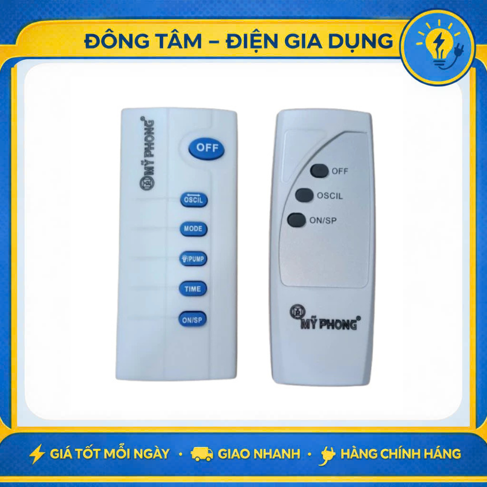 Remote quạt treo tường, quạt đảo trần Mỹ Phong - HÀNG CHÍNH HÃNG
