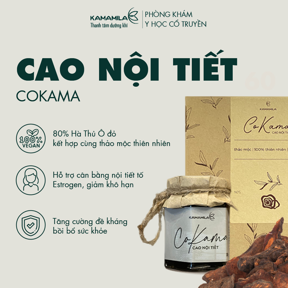 Cao Nội Tiết Cokama - Hỗ trợ tăng cường nội tiết tố 100% thảo dược tự nhiên Hộp 100 gram dùng 1,5 tháng