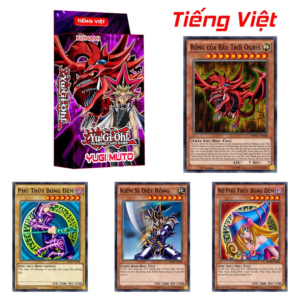 ◐❂✒ Yugioh Tiếng Việt - Hộp Bài Yugi Muto H01